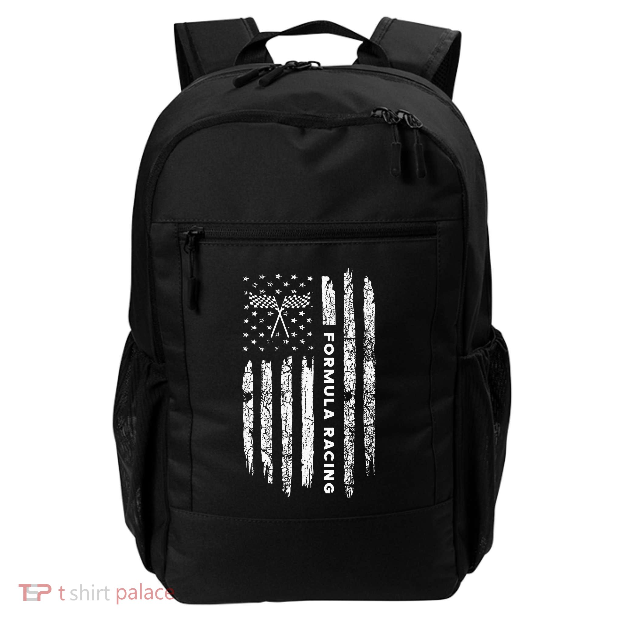 American Flag Formula Racing Vintage Formula Racing Backpack