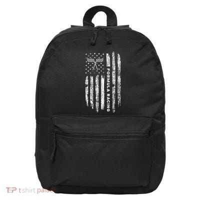 American Flag Formula Racing Vintage Formula Racing 16 in Basic Backpack