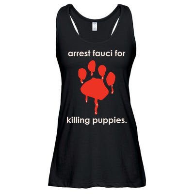Arrest Fauci For Killing Puppies Ladies Essential Flowy Tank