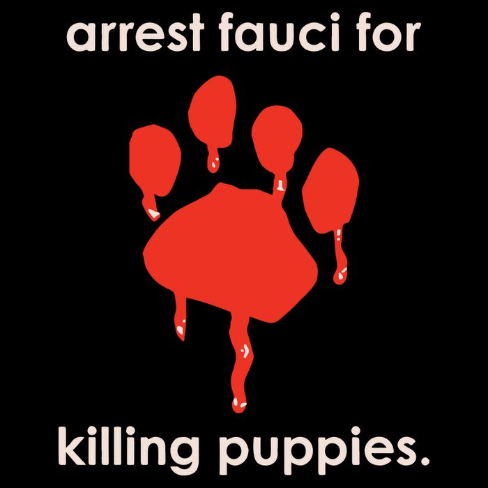Arrest Fauci For Killing Puppies Short Acrylic Beanie