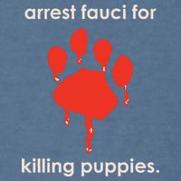 Arrest Fauci For Killing Puppies Garment-Dyed Sweatshirt