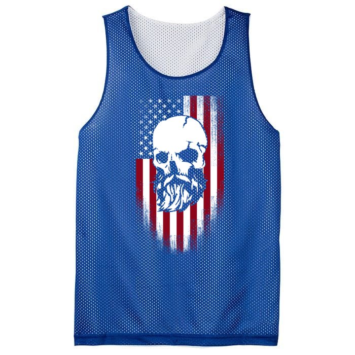 American Flag Funny Gift Mesh Reversible Basketball Jersey Tank