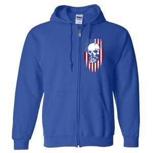 American Flag Funny Gift Full Zip Hoodie