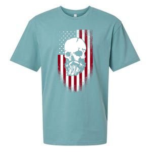 American Flag Funny Gift Sueded Cloud Jersey T-Shirt