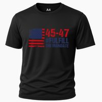 American Flag Fulfill The Mandate 45 47 Cooling Performance Crew T-Shirt