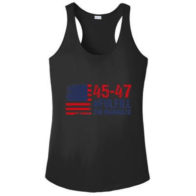 American Flag Fulfill The Mandate 45 47 Ladies PosiCharge Competitor Racerback Tank