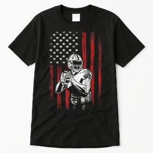 American Flag Football Team Gift Tall T-Shirt