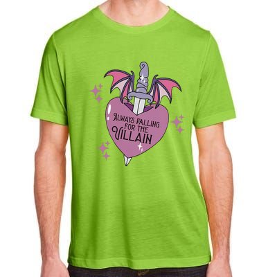 Always Falling For The Villain Funny Design Adult ChromaSoft Performance T-Shirt