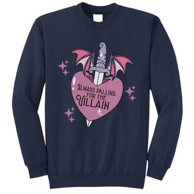 Always Falling For The Villain Funny Design Sweatshirt