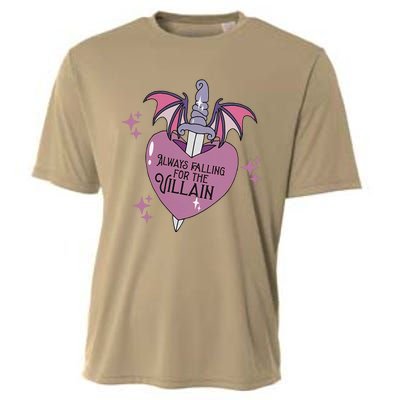 Always Falling For The Villain Funny Design Cooling Performance Crew T-Shirt