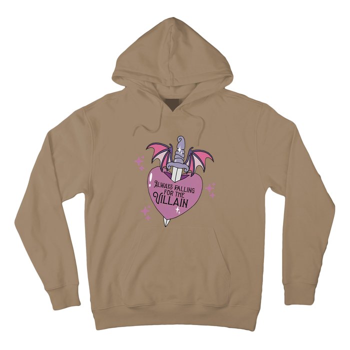 Always Falling For The Villain Funny Design Hoodie