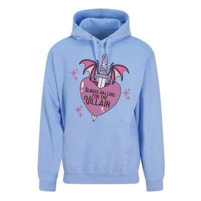 Always Falling For The Villain Funny Design Unisex Surf Hoodie