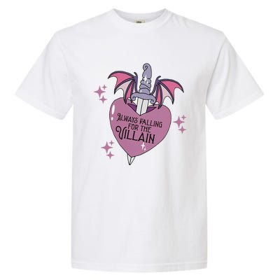 Always Falling For The Villain Funny Design Garment-Dyed Heavyweight T-Shirt