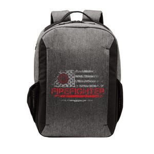 American Flag Firefighter For Fireman Patriotic Fire Fighter Vector Backpack