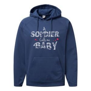 Army Friend Funny Gift For Proud Army Wives And Friends Performance Fleece Hoodie