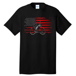 American Flag Fishing Tall T-Shirt