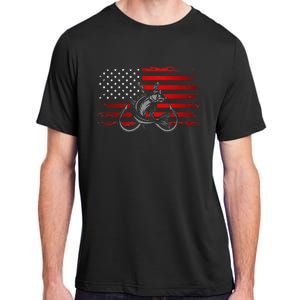 American Flag Fishing Adult ChromaSoft Performance T-Shirt