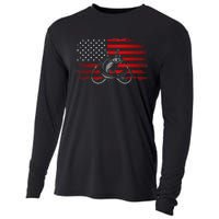 American Flag Fishing Cooling Performance Long Sleeve Crew