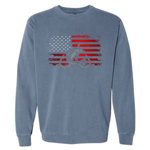 American Flag Fishing Garment-Dyed Sweatshirt