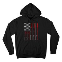 American Flag Fishing Rod Fishing Lover Hoodie