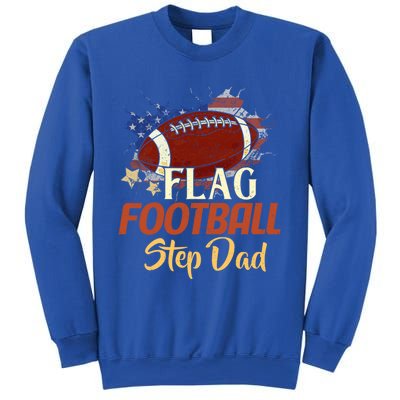 American Flag Football Step Dad Funny Gift For FatherS Day Meaningful Gift Sweatshirt