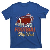 American Flag Football Step Dad Funny Gift For FatherS Day Meaningful Gift T-Shirt