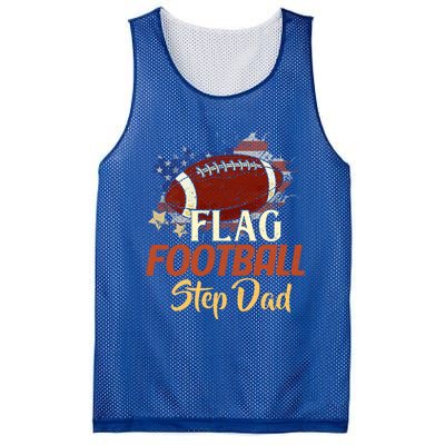 American Flag Football Step Dad Funny Gift For FatherS Day Meaningful Gift Mesh Reversible Basketball Jersey Tank