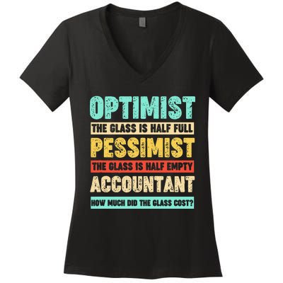 Accountant Funny For Accountant Women's V-Neck T-Shirt