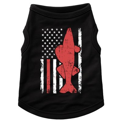 American Flag Fishing Bass Pro Fish 4th Of July Cool Gift Doggie Tank