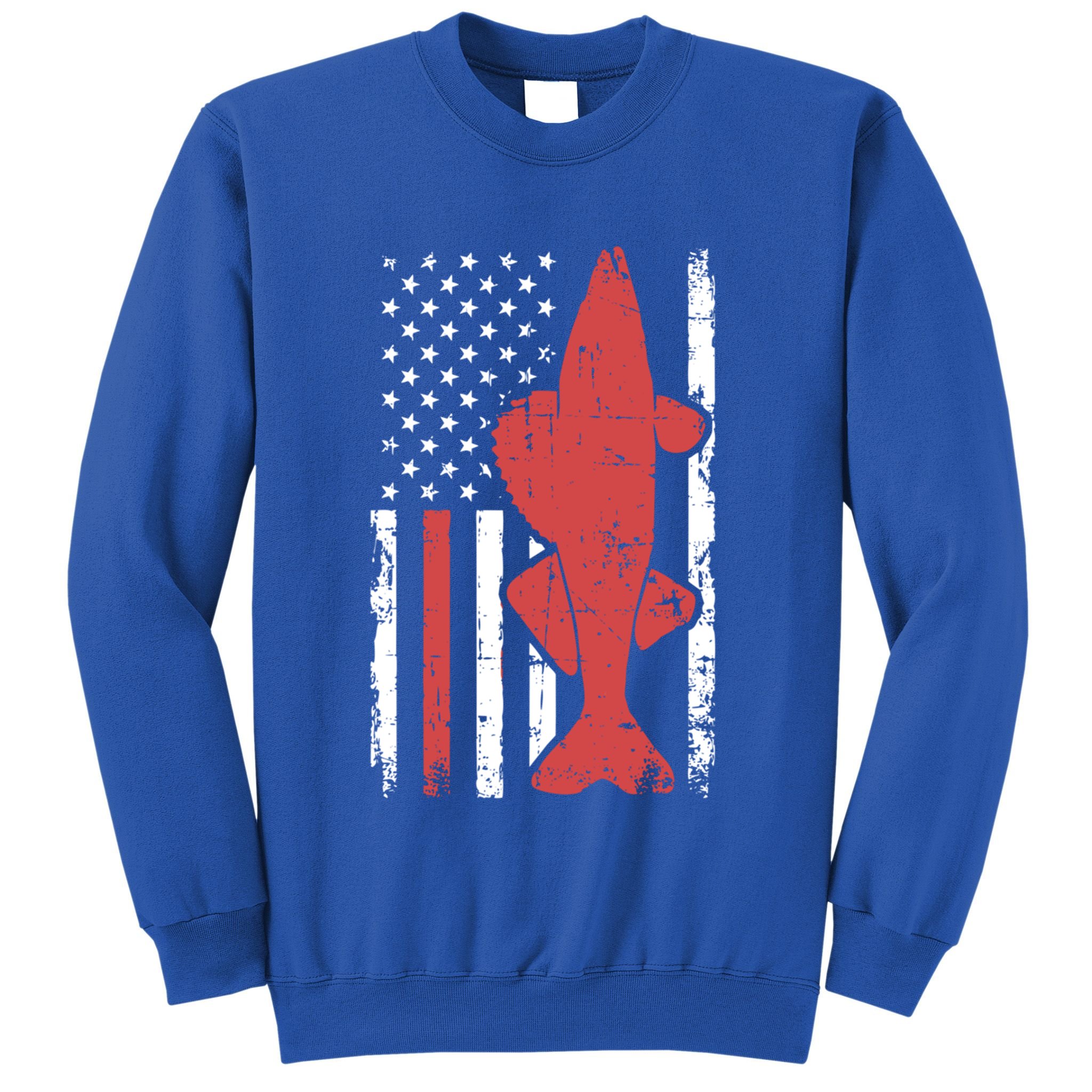 American Flag Fishing Bass Pro Fish 4th Of July Cool Gift Sweatshirt