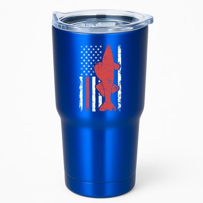 American Flag Fishing Bass Pro Fish 4th Of July Cool Gift Tumbler