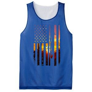 American Flag Fish Fisher Fisherman Funny Bass Fishing Usa Mesh Reversible Basketball Jersey Tank