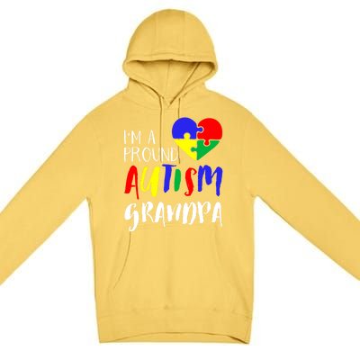 Autism Family Gift Proud Autism Grandpa Funny Gift Autism Funny Gift Premium Pullover Hoodie