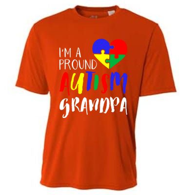 Autism Family Gift Proud Autism Grandpa Funny Gift Autism Funny Gift Cooling Performance Crew T-Shirt