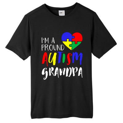 Autism Family Gift Proud Autism Grandpa Funny Gift Autism Funny Gift Tall Fusion ChromaSoft Performance T-Shirt