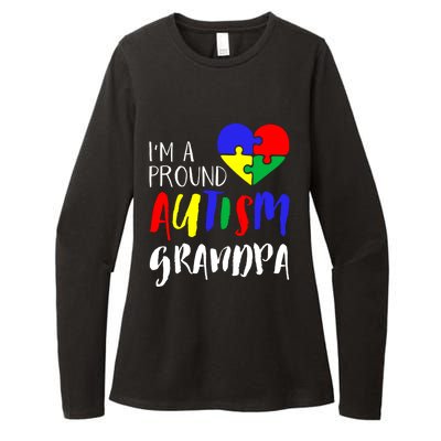 Autism Family Gift Proud Autism Grandpa Funny Gift Autism Funny Gift Womens CVC Long Sleeve Shirt