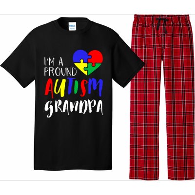 Autism Family Gift Proud Autism Grandpa Funny Gift Autism Funny Gift Pajama Set