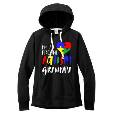 Autism Family Gift Proud Autism Grandpa Funny Gift Autism Funny Gift Women's Fleece Hoodie