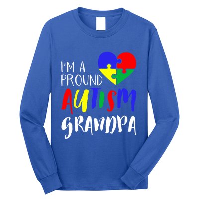 Autism Family Gift Proud Autism Grandpa Funny Gift Autism Funny Gift Long Sleeve Shirt