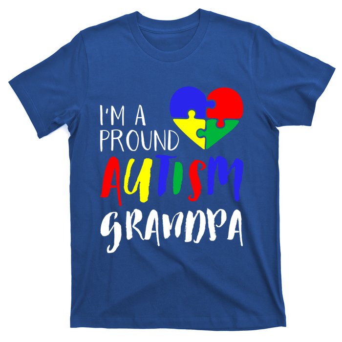 Autism Family Gift Proud Autism Grandpa Funny Gift Autism Funny Gift T-Shirt