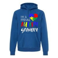 Autism Family Gift Proud Autism Grandpa Funny Gift Autism Funny Gift Premium Hoodie