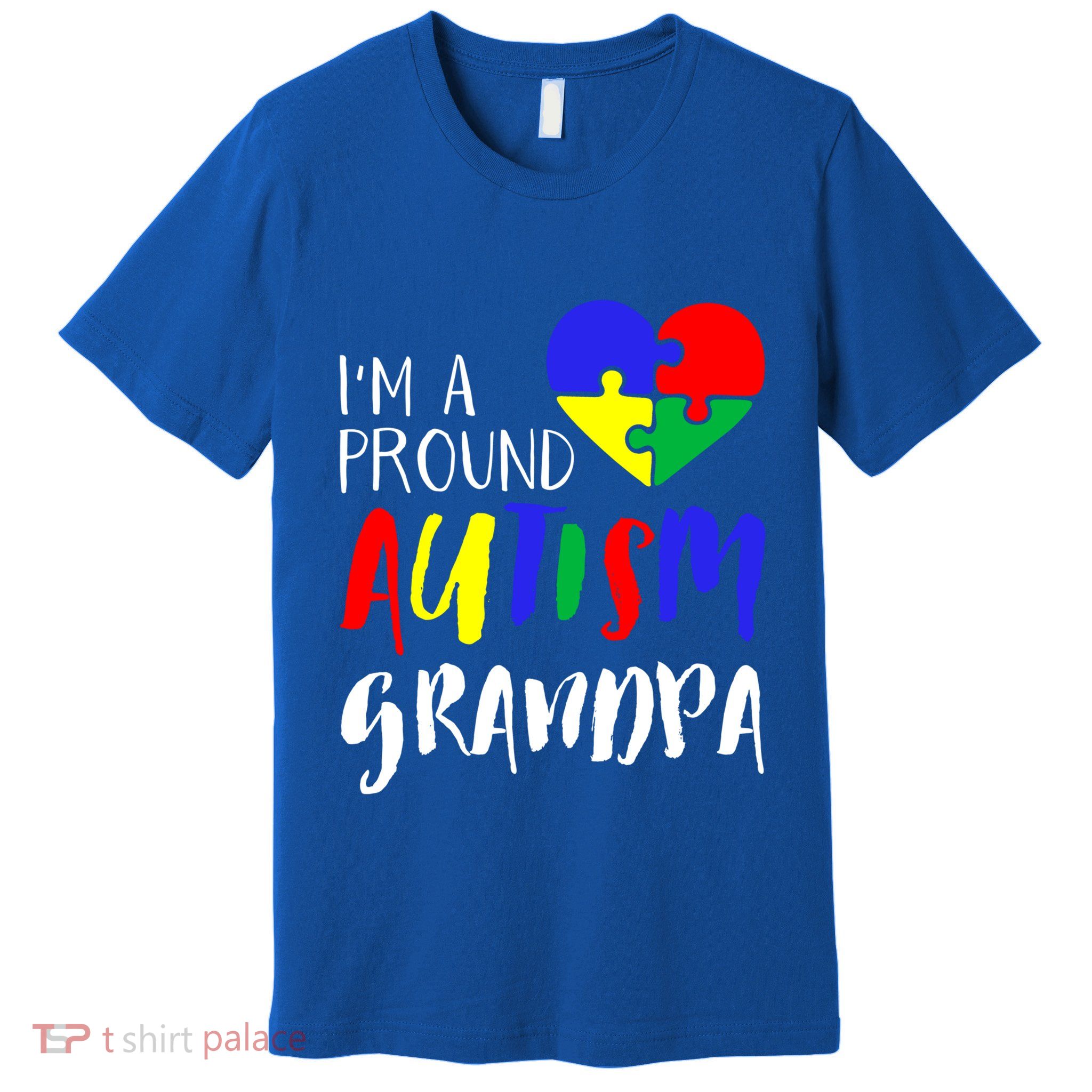 Autism Family Gift Proud Autism Grandpa Funny Gift Autism Funny Gift Premium T-Shirt