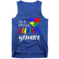 Autism Family Gift Proud Autism Grandpa Funny Gift Autism Funny Gift Tank Top