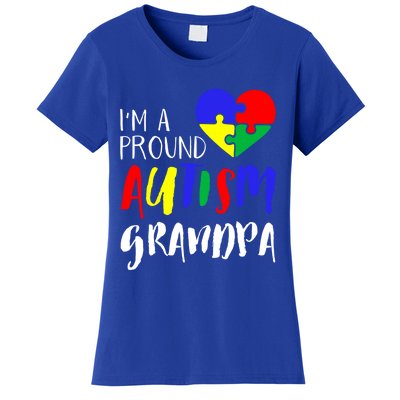 Autism Family Gift Proud Autism Grandpa Funny Gift Autism Funny Gift Women's T-Shirt