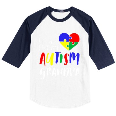 Autism Family Gift Proud Autism Grandpa Funny Gift Autism Funny Gift Baseball Sleeve Shirt