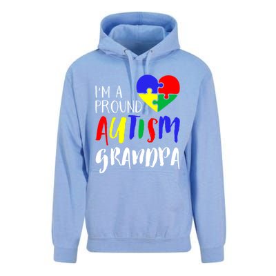 Autism Family Gift Proud Autism Grandpa Funny Gift Autism Funny Gift Unisex Surf Hoodie