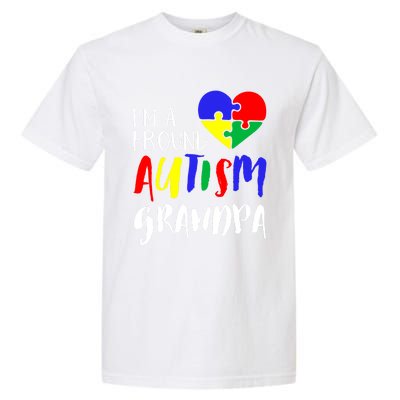 Autism Family Gift Proud Autism Grandpa Funny Gift Autism Funny Gift Garment-Dyed Heavyweight T-Shirt