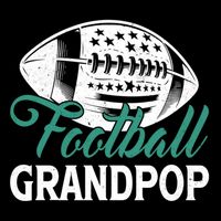 American Football Grandpop Happy FatherS Day Dad Grandpa Cool Gift Cooling Performance Crew T-Shirt