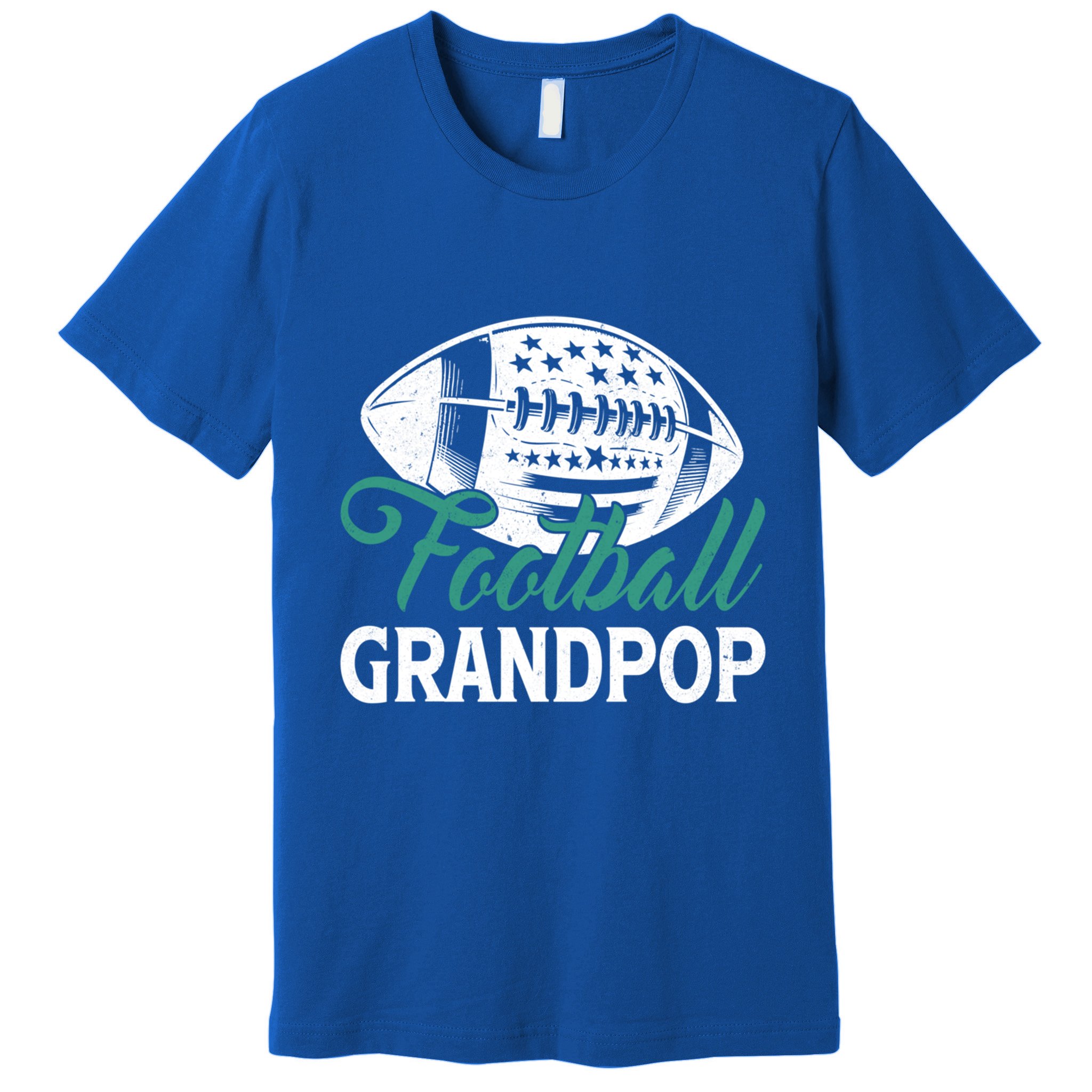 American Football Grandpop Happy FatherS Day Dad Grandpa Cool Gift Premium T-Shirt