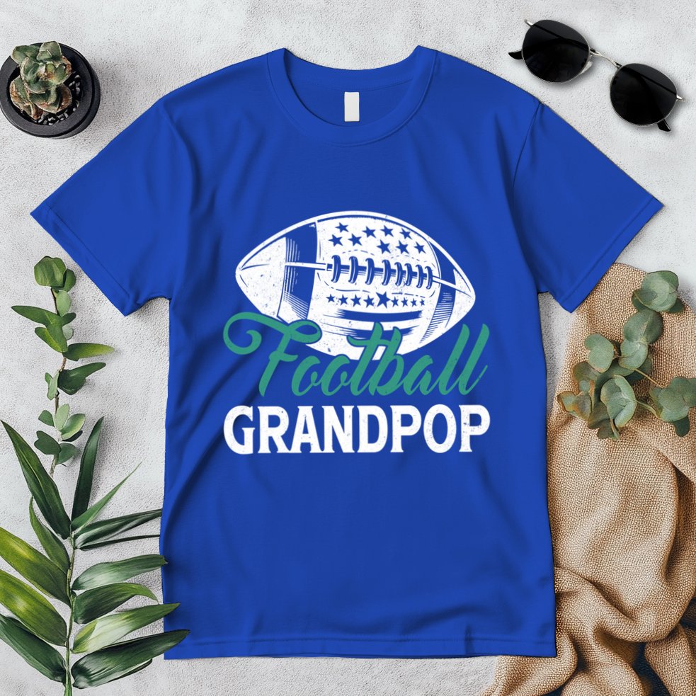 American Football Grandpop Happy FatherS Day Dad Grandpa Cool Gift Premium T-Shirt